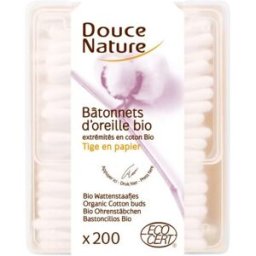 Douce Nature Bastoncillos para las orejas 200 Unidades