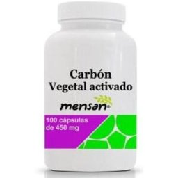 Mensan Carbón Vegetal Activado 450 mg 100 Cápsulas