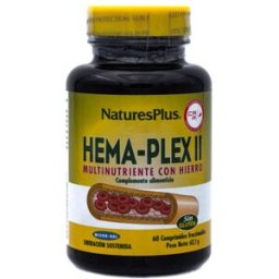 NaturesPlus Complemento de Hierro Hema-plex 60 Comprimidos