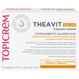 Topicrem Theavit Solar 30 Cápsulas