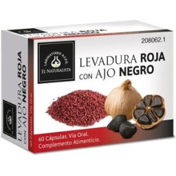 El Naturalista Levadura Roja De Arroz + Ajo Negro 60 Cápsulas