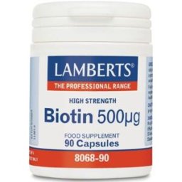 Lamberts Biotina 500 mg de biotina por cápsula 90 Cápsulas