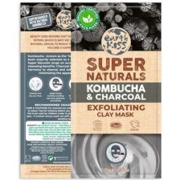 Earth Kiss Mascarilla Exfoliante Kombucha Carbón y Arcilla 10 gr