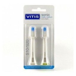 Vitis Sonic Recambio Cepillo Medio 2 Unidades