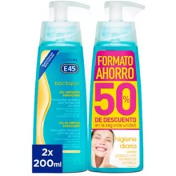 Lutsine E45 Pack Bactopur Gel Limpiador Purificante 2x200 ml