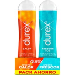 Durex Play Lubricante Efecto Calor 50 ml y Lubricante Efecto Frescor