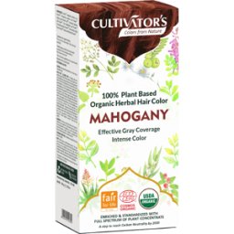 Cultivators Tinte de Cabello Orgánico con Hierbas 100 gr Mahogany