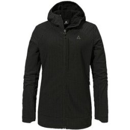 Schöffel Chaqueta polar para mujer Style Enixa Hoodie negro 42