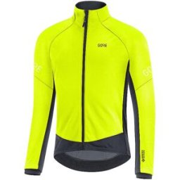Gorewear Chaqueta de ciclismo para hombre C3 GORE-TEX INFINIUM™ Thermo amarillo XL