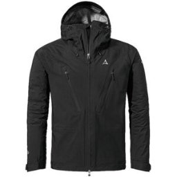 Schöffel Chaqueta de senderismo para hombre Style Blaueis 3L Hoodie negro 54