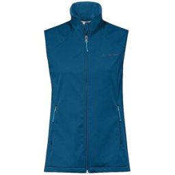 Vaude Chaleco softshell Everhike para mujer azul oscuro 36