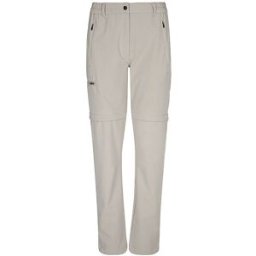 Meru Pantalones de senderismo convertibles CLAMART para mujer crema 44