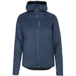 Ortovox Chaqueta aislante de esquí de travesía para mujer Piz Duan SW con capucha azul oscuro S
