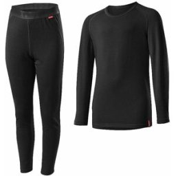 Löffler Conjunto de ropa interior funcional para niños TRANSTEX® WARM negro 140