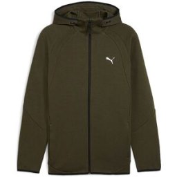 Puma Chaqueta con capucha para hombre EVOSTRIPE FZ oliva S
