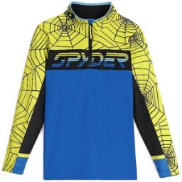 Spyder Camiseta interior con cremallera Ryder para niño negro 158