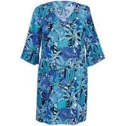 Anita Vestido de mujer Palmtree Garda azul L