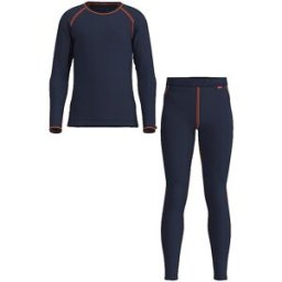 Löffler Conjunto interior largo Transtex cálido para niños azul oscuro 164