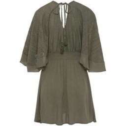 Lascana Vestido de playa para mujer oliva 40