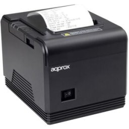 Impresora de Tickets Approx appPOS80AM/ Térmica/ Ancho papel 80mm/ USB-RS232/ Negra