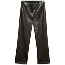 Vero Moda Pantalón de efecto cuero VMVIPS marrón 38/L32
