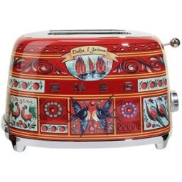 SMEG Tostadora (2 rebanadas) Dolce Gabbana TSF01DG (Rojo/Decoración) multicolor