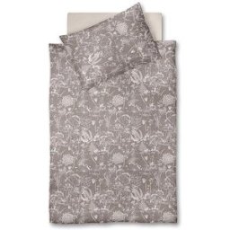 Fleuresse Ropa de cama de satén 70x90cm/140x200cm MODERN GARDEN B Taupe rosa