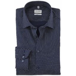 Olymp Level Five Camisa Slim Fit azul oscuro 37