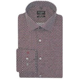 Olymp No.6 Camisa Slim Fit rojo oscuro 37