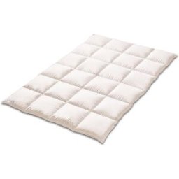 Kauffmann Edredón de plumón 140x200cm CLASSIC Cálido Blanco blanco