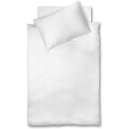 Fleuresse Ropa de cama de damasco Melk 2x 70x90cm / 200x200cm Blanco blanco