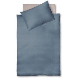 Fleuresse Ropa de cama de muselina CAPRI 70x90cm/140x200cm Denim azul claro