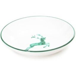 Gmundner Keramik Tazón de plato hondo Ciervo Verde 20cm verde