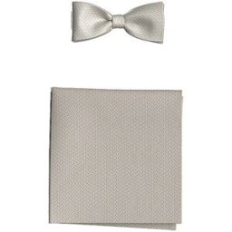 Joop Conjunto de regalo de pajarita y pañuelo de bolsillo marrón claro