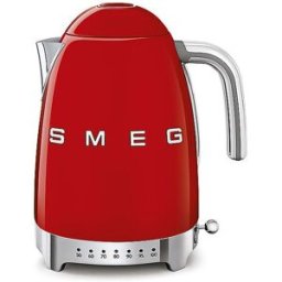 SMEG Hervidor de agua con control de temperatura variable Estilo años 50 1,7l Rojo rojo