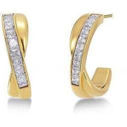 Edblad Pendientes ANDORRA CREOLES DUO Large Gold oro