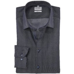 Olymp Level Five Camisa Slim Fit azul oscuro 44