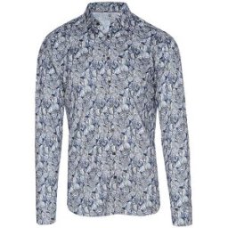 Desoto Camisa Slim Fit azul oscuro XS