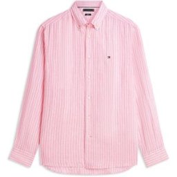 Tommy Hilfiger Camisa de lino rosa S