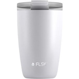 Flsk Vaso isotérmico - Termo CUP para café para llevar 0,35 l Acero inoxidable Blanco blanco