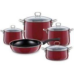 Riess Juego de utensilios de cocina de 5 piezas NOUVELLE Rosso rojo oscuro
