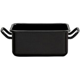 Riess Mini molde para hornear y servir 15x11x7cm/0,7l esmalte negro negro