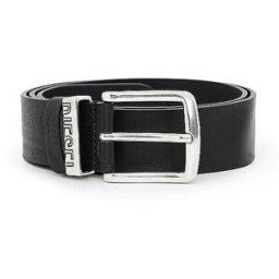Diesel Cinturón de cuero negro 90