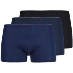 Huber Calzoncillos paquete de 3 azul negro selección azul XL