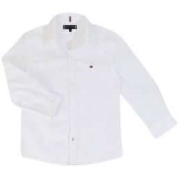 Tommy Hilfiger Camisa de niño corte slim blanco 92
