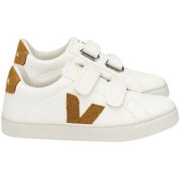 Veja Zapatillas deportivas Esplar Velcro para niños blanco 28
