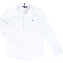 Tommy Hilfiger Camisa de niño corte slim blanco 176