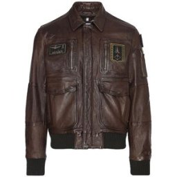 Aeronautica Militare Chaqueta de cuero PILOT marrón 50