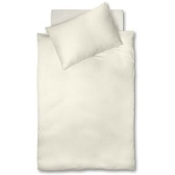 Fleuresse Ropa de cama de satén Royal 2 x 70x90cm / 200x200cm Crema crema