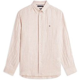 Tommy Hilfiger Camisa de lino beige L
